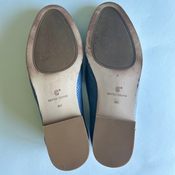 Corso Como Blue Leather Loafers size 8 - Picture 10 of 15